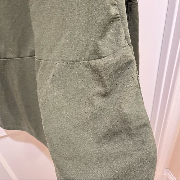 ⭐️ Zara Trafaluc Olive Green Bell Sleeve Mini Dress M - Picture 8 of 8